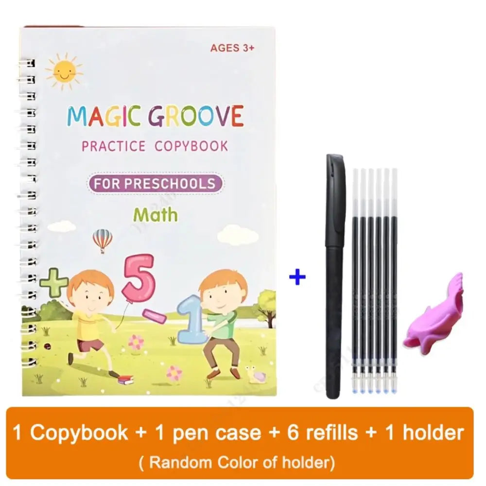 Schreibübungsbücher Englisch Groove Magic Practice Copybook Kinderbuch Lernzahlen Buchstaben Alphabet Kalligrafie Geschenk