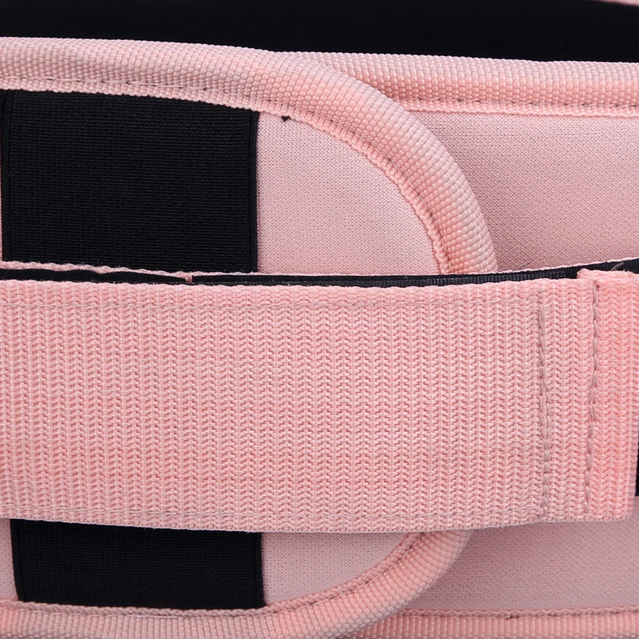 Cinturón de fitness rosa, Cinturón de soporte lumbar para mujeres, Alivia el dolor lumbar, Proporciona soporte lumbar completo para gimnasio, deportes al aire libre