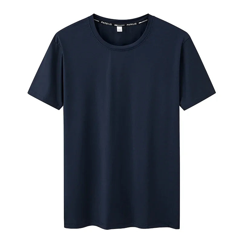 Sommer Oversized T-Shirt für Herren Große Größen 7XL 110-175kg Schnelltrocknendes T-Shirt Fitness Laufen Rundhals Kurzarm-Oberteile