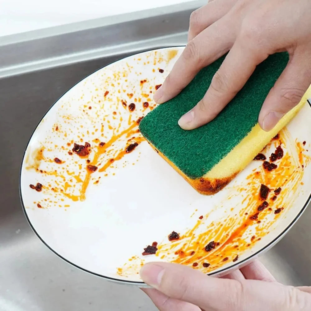 Cleaning Sponge Highly Absorbent Double-sided Dish Washing Sponge Magic Cleaning Brush Household Kitchen Cleaning Tool 10-50 Pcs
