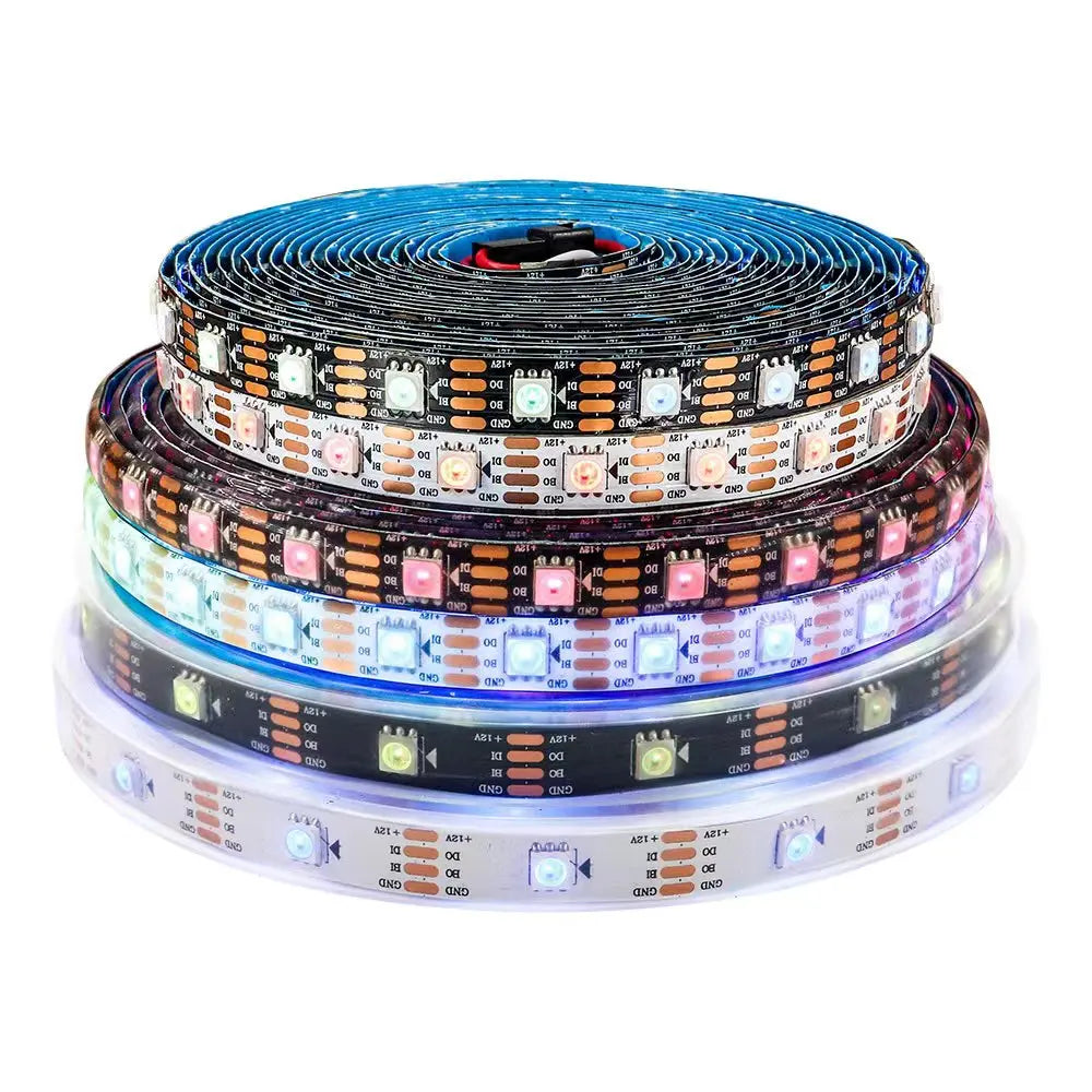 WS2815 Addressable LED lights RGBIC Color soft Led strip light with USB/DC17keys controller control Home Decoration lamp DC12V