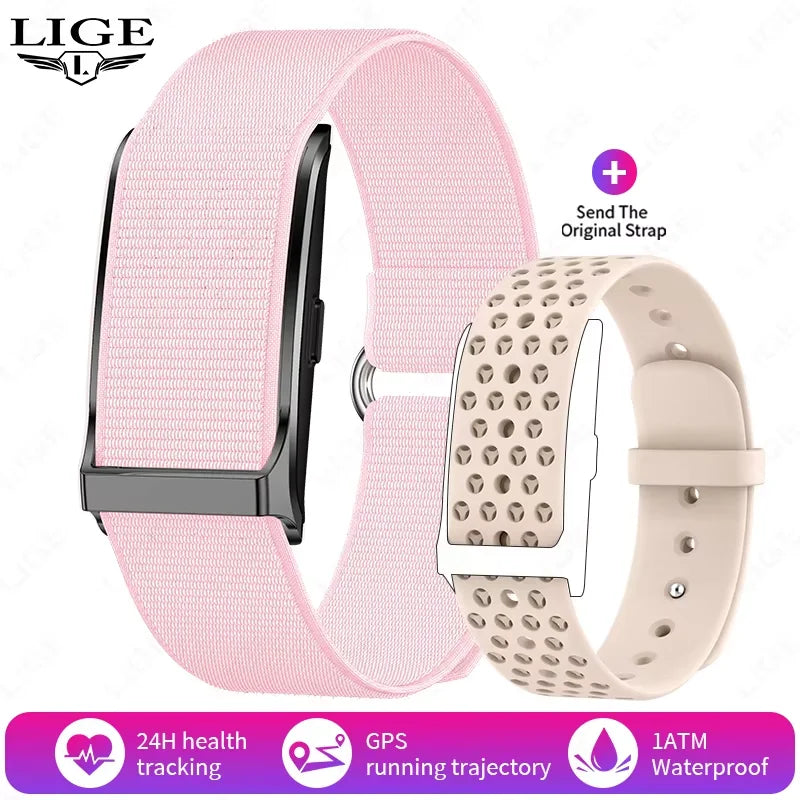 LIGE No Screen Smart Watch Men Heart Rate Blood Pressure Health Monitor Bracelet Smart Wristband Sports Fitness Women Smartwatch