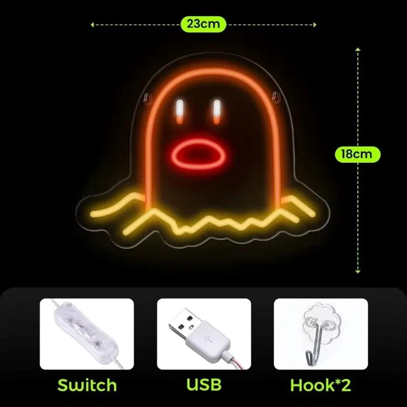 LED-Leuchten für den Raum Neonzeichen Nachtlampe Dekoration Schlafzimmer USB-Licht Neon Hängende Atmosphäre Nachtlicht für Kinder
