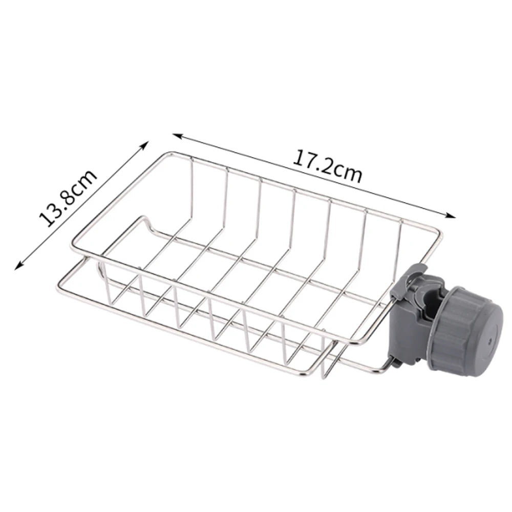 Sink Drain Rack & Faucet Sponge Holder