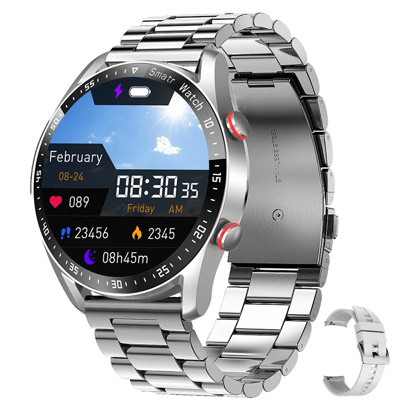 ECG+PPG Bluetooth Call Smart Watch Men  Health Heart Rate Blood Pressure Fitness Sports Watches Man Sports Waterproof Smartwatch