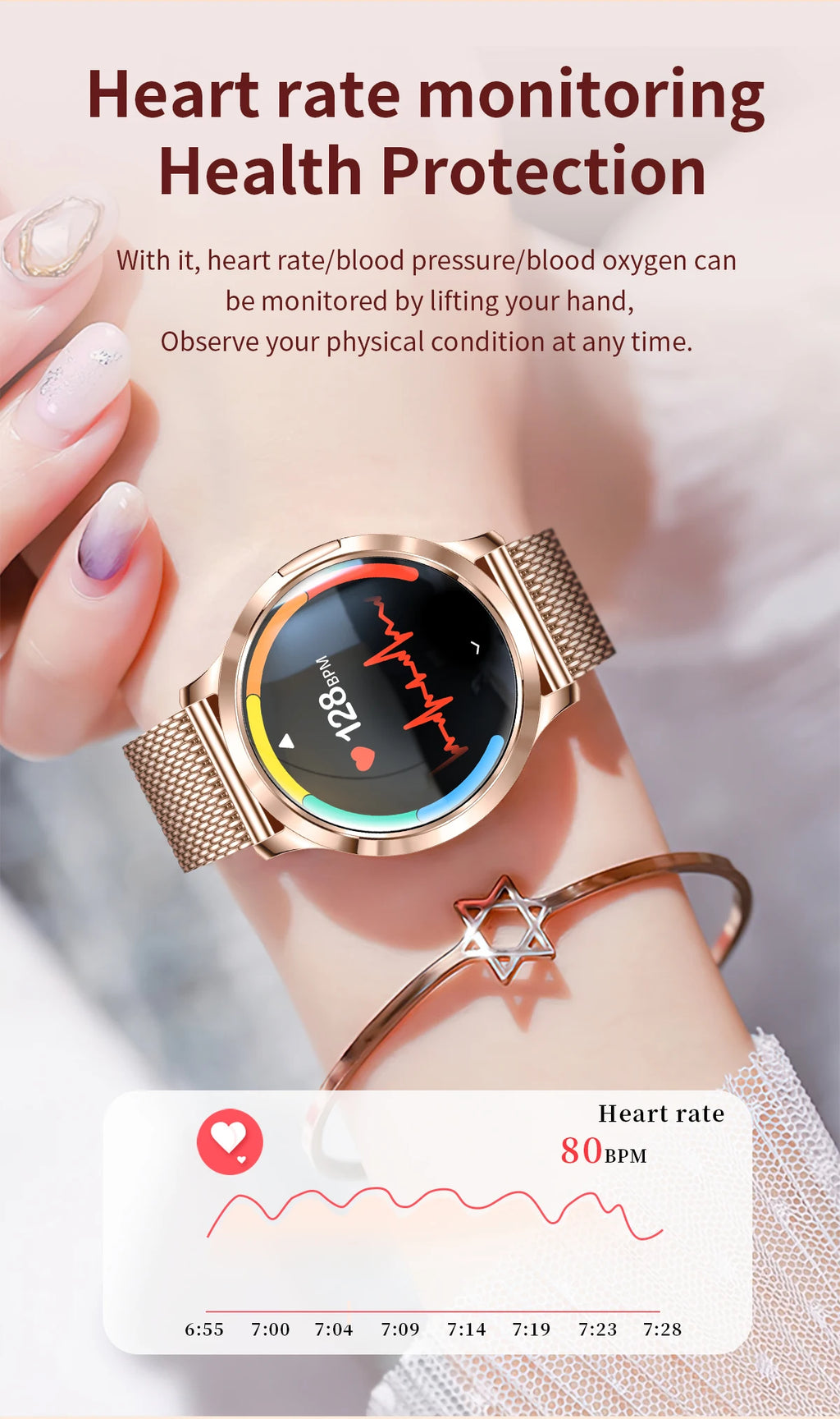 2025 NEU Smartwatch Damen 1,32"AMOLED Sport Fitness Armband Benutzerdefiniertes Zifferblatt Uhren Herren Herzfrequenz Bluetooth Anruf Damen Smartwatch