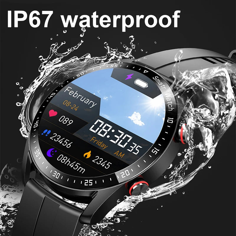 EKG+PPG Bluetooth Anruf Smartwatch Herren Gesundheits Herzfrequenz Blutdruck Fitness Sportuhren Wasserdichte Smartwatch Für Männer
