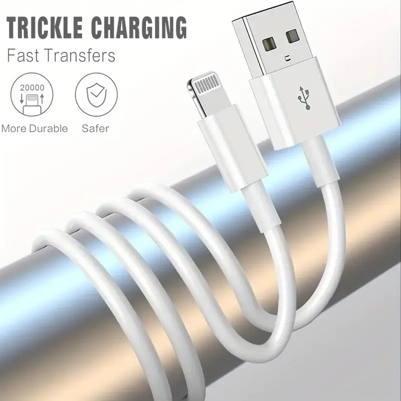 MFi zertifiziertes 1 Stk. 3 Stk. USB-A-auf-Lightning-Lade-TPE-Kabel für iPhone-Ladekabel kompatibel für iPhone 14 13 12 11 Pro Max