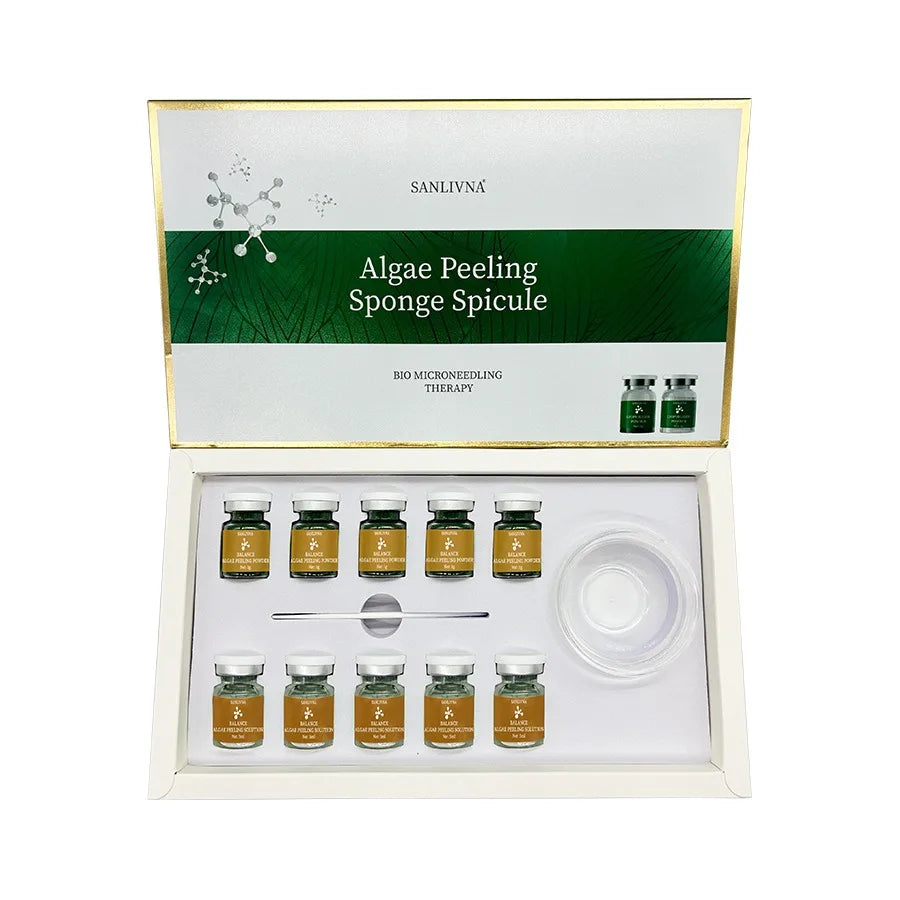 Algas Peeling en Polvo Algas Marinas Naturales Hueso Algas DIY Mascarilla Facial Cuidado de la Piel Reparación Acné Limpiar Poros Blanquear Iluminar