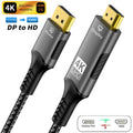 8K DisplayPort zu HDMI Kabel 8K@60Hz 4K@120Hz Uni-Direktionales DisplayPort auf HDMI Kabel Vergoldetes Kabel für HDTV Macbook Xbox