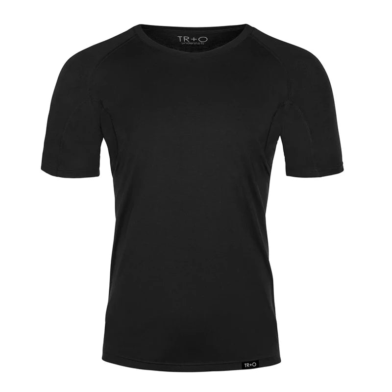 Herren Modal Schweißdicht Anti Gegen Achselschweiß Beständige Fitness Herren T-Shirts