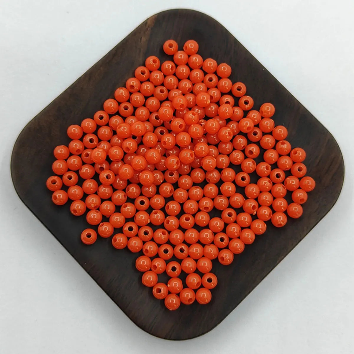 200Pcs 4mm Solid Color Round Loose Beads Jewelry Making DIY For Pendant Necklace Bracelet Wholesale