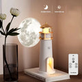 Mondprojektionsleuchten, Nachtlampe, Leuchtturm, Umgebungs-LED-Leuchten mit Fernbedienung, Desktop-Dekorationslicht, Weihnachtsgeschenk