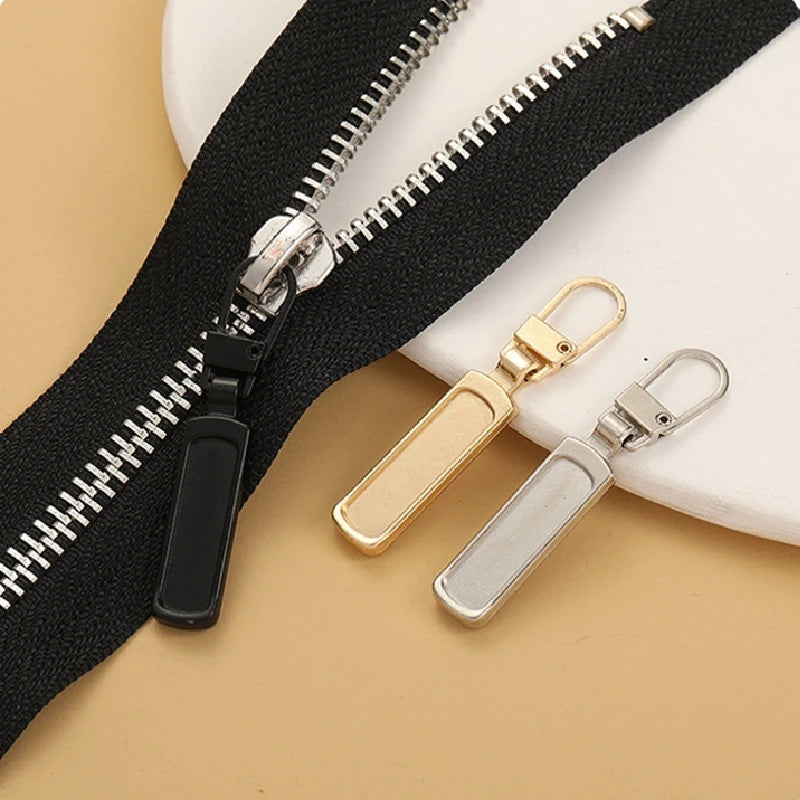 5 Stück Näh-DIY abnehmbarer Reißverschlusskopf Reißverschlusszipper praktisch bequem stabil Tasche Handtasche Koffer Geldbörse Rucksack Zelt