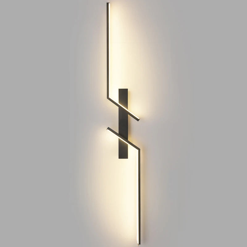 Moderne Kreative LED-Streifen-Wandleuchte, minimalistische Schlafzimmer-Nachttisch-Wandlampe, LED-Leuchten, Wohnzimmer TV-Sofa Hintergrund-Wandleuchte