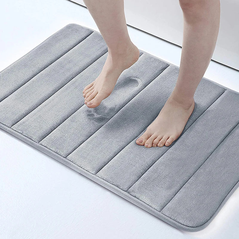 Alfombra de baño para el hogar de 60x40cm, súper absorbente, de espuma viscoelástica suave, alfombras de baño, alfombrillas para el suelo del dormitorio, inodoro, ducha, alfombra decorativa
