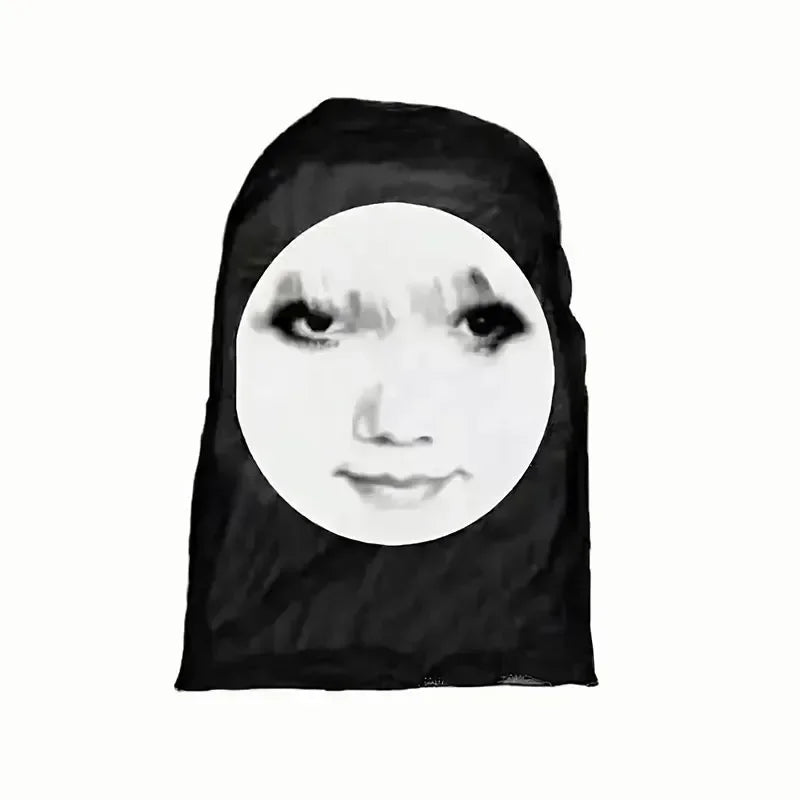 Lustige 3D-Muster Realistische Maske Elastisches Mesh Vollgesichtsmaske Männer Frauen Halloween Cosplay Kopfbedeckung Knifflige Kapuze Party Cosplay Requisite