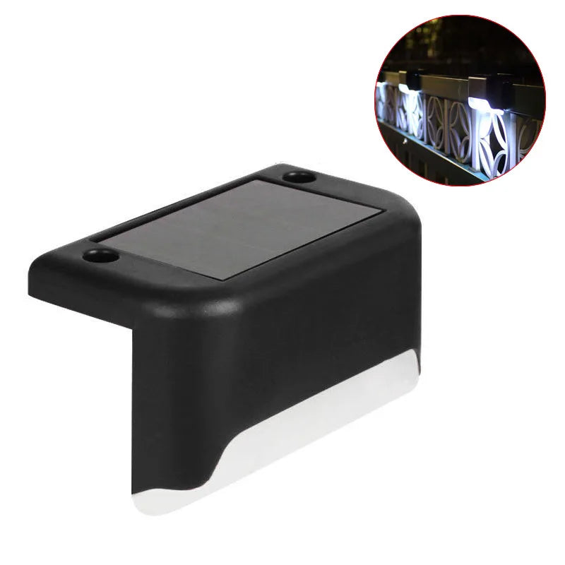 LED Solar Stufenlampe Weg Treppe Gartenleuchten Wasserdicht Balkonlicht Dekoration für Terrassen-Treppen-Zaunlicht