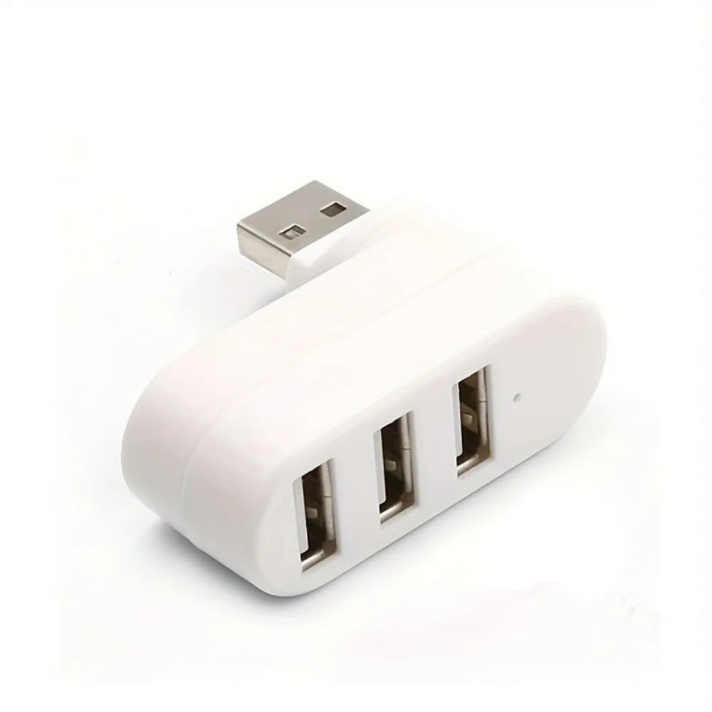 Mini Splitter 4 Ports USB Hub 3.0 Box Drehbarer USB-Datenübertragungs-Mehrfach-Expander für Computer, Laptop, MacBook, PC-Zubehör