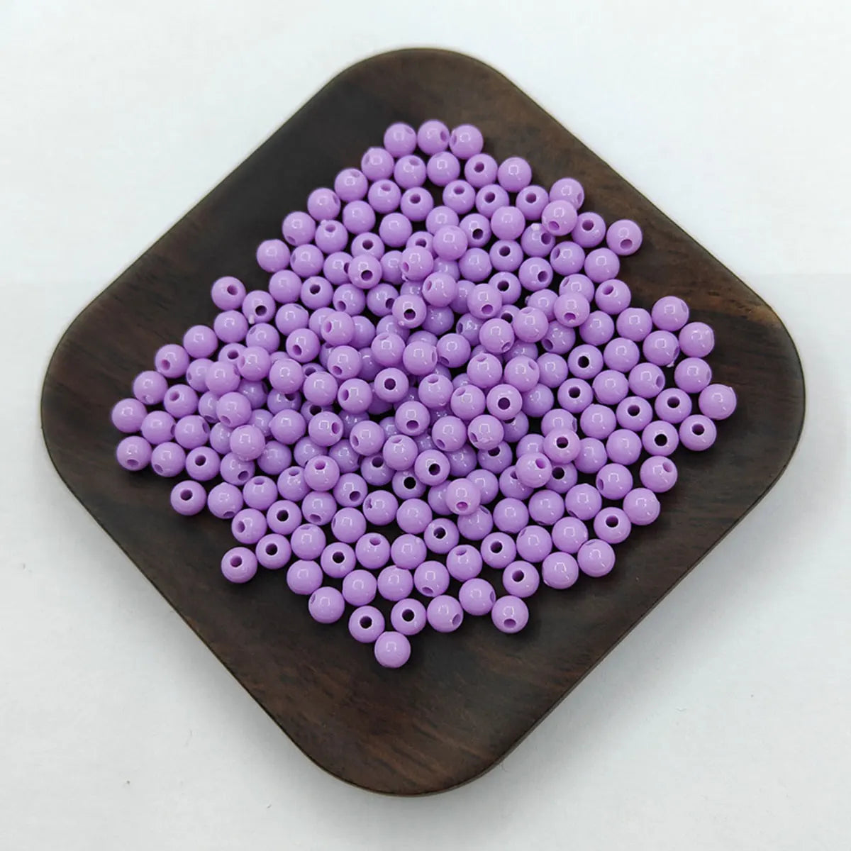 200Pcs 4mm Solid Color Round Loose Beads Jewelry Making DIY For Pendant Necklace Bracelet Wholesale