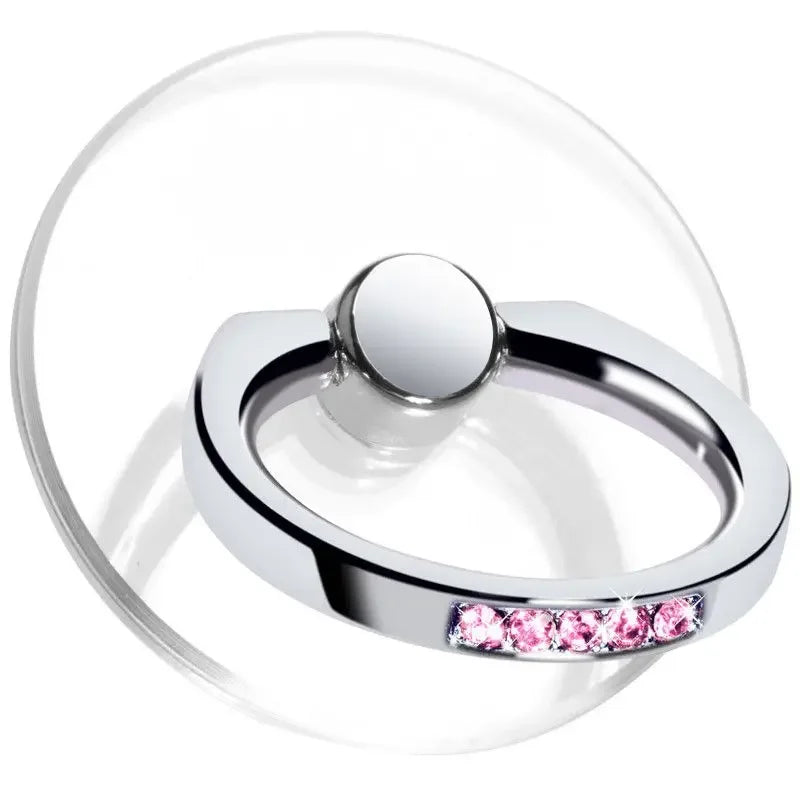 Transparenter Luxus-Schmetterlings-Fingerring-Handyhalter für iPhone 15 Smartphone-Sticker-Ständer-Zubehör faltbarer Halter