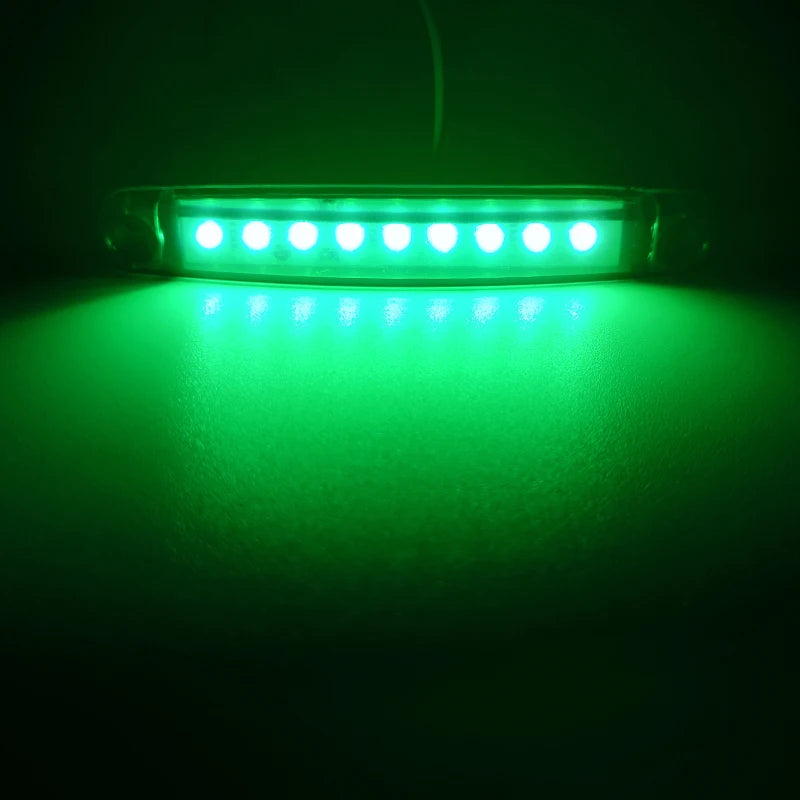 4PCS 9 LED Waterproof Side Warning Light Multicolor Truck Trailer Bus Van Lorry Width Lamp Signal Marker Bulb Lamp 12V 24V