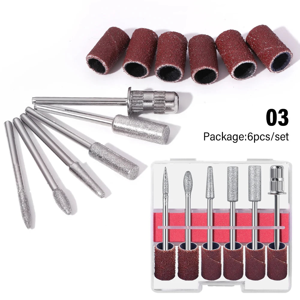 6-in-1 Electric Nail Drill Kit, Up to 20,000 RPM
