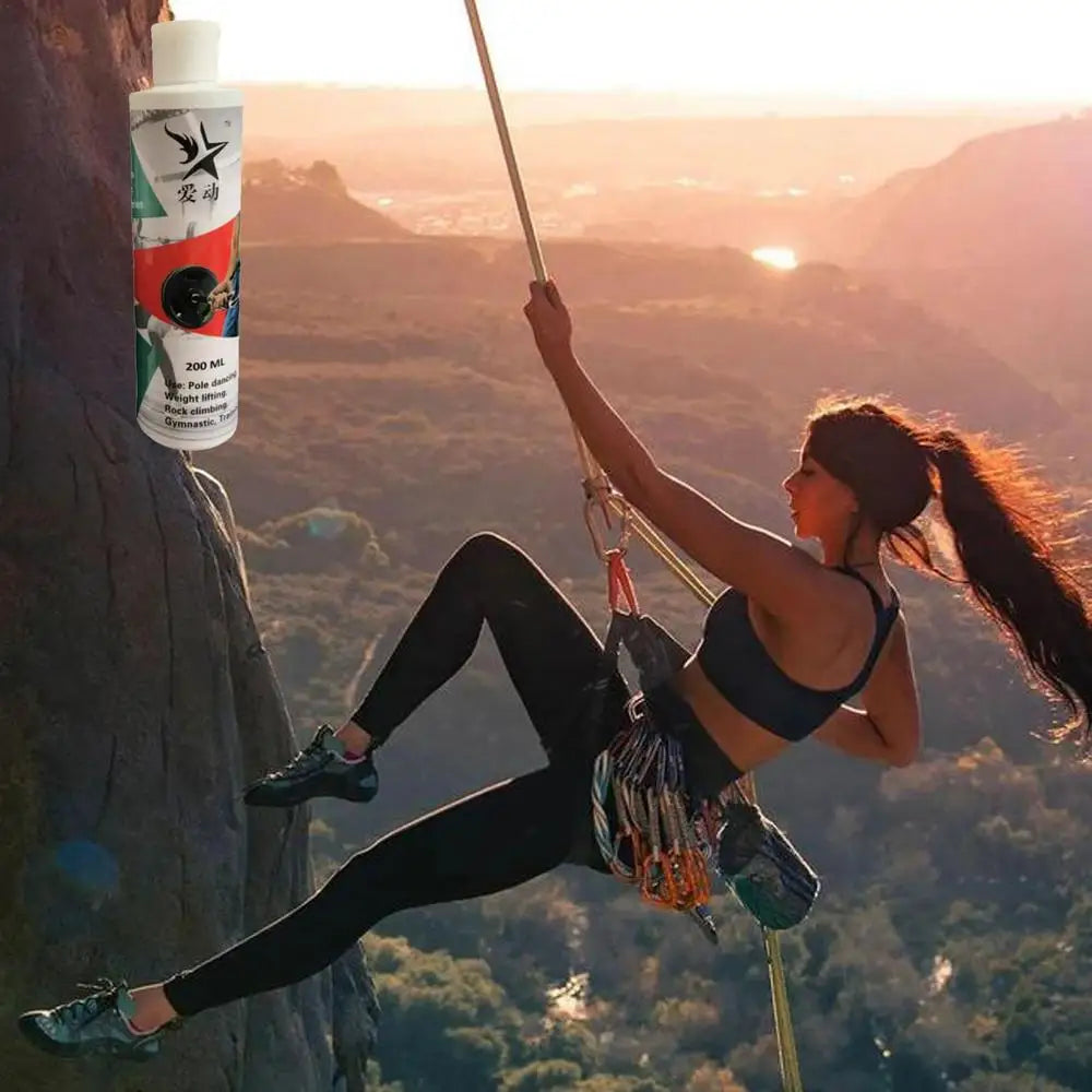 200 ml Flüssiges Kreide-Antirutsch-Magnesiumpulver für Gewichtheben, Kletterpulver, Fitnesszubehör, Klettern, Heben, Training