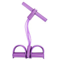 1PCS Multifunktions-Spannseil mit 4 Röhren, elastischer Yoga-Pedal-Puller-Widerstandsband, Naturkautschuk-Spannseil Fitnessgeräte