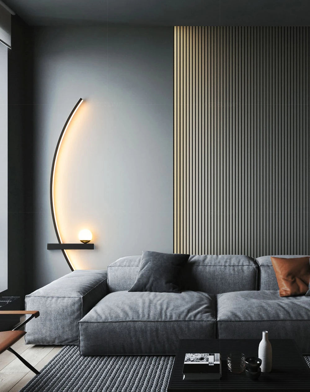 LED Wandlampe 55/105CM Smarte Fernbedienung Links Rechts Beleuchtung Wandleuchte Schlafzimmer Nachttisch Wohnzimmer Zuhause LED Lichter Leuchte