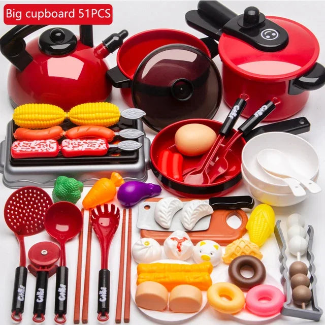 Kids’ Pretend-Play Kitchen & Cutting Fruit Set
