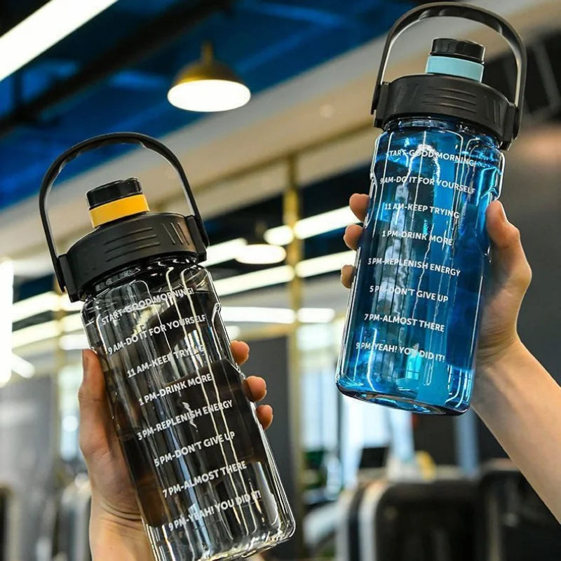 Wasserflasche mit supergroßer Kapazität für Studenten, Outdoor-Sport und Fitness, stoßfest und hochtemperaturbeständig
