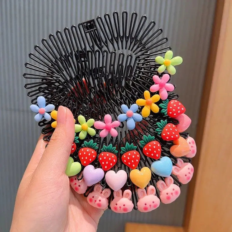 3 Stk. Kinder Y2k Stern Bunter Haarkamm Gebrochener Haarband Haarspangen Häschen Herz Süßer Kopfschmuck Prinzessinnen Mädchen Haarschmuck