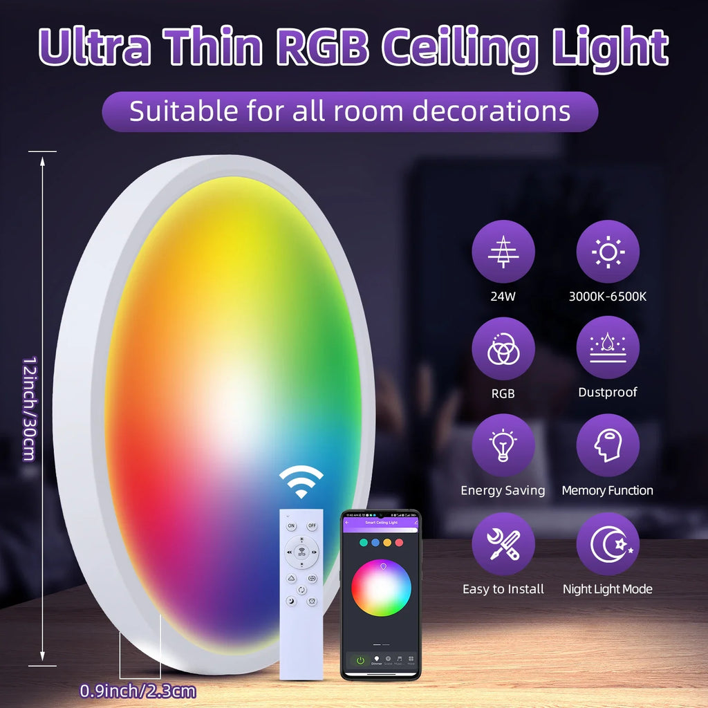 LED Deckenleuchte 15W~50W Küchenlampe Schlafzimmer Korridor Lustre Plat Led Leuchten Wohnzimmer Dekor 220V Deckenleuchter