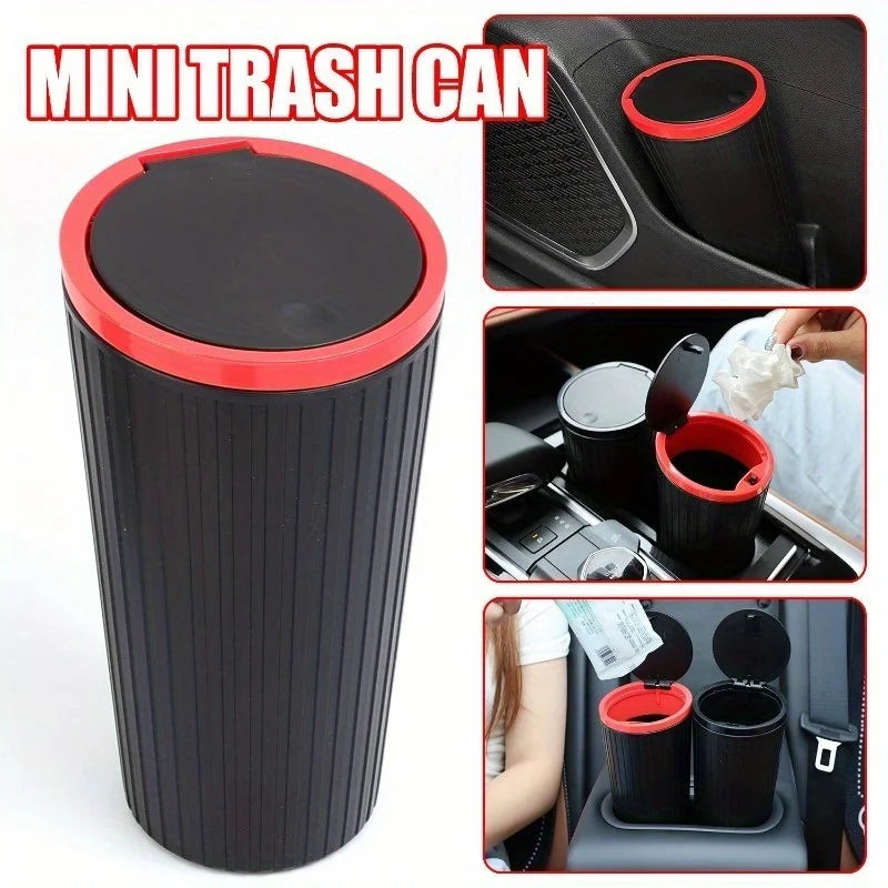 Universal Auto Mülleimer Mini Auto Abfallbehälter Auto-Innenraum Müllsack Müllbehälter Aufbewahrungsbox Eimer Auto Zubehör