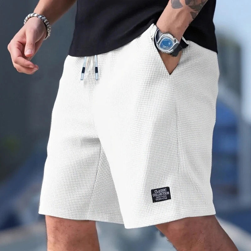 Herren-Shorts, lässige Herrenhosen, Herren-Bermudashorts, Herren-Sporthosen, neues modisches Strukturgewebe, atmungsaktive Hosen, geeignet für den täglichen Freizeitgebrauch und Sport