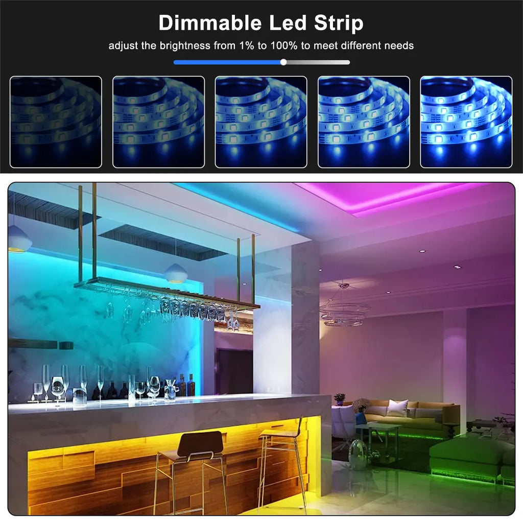 TV Hintergrundbeleuchtung Bluetooth USB RGB LED Streifen Lichter 1m 2M 3M 4M 5m SMD 5050 Flexibel USB DC 5V Band Diode RGB LED Strip Dekor Lampe
