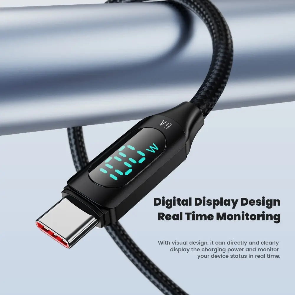 Toocki 100W USB Typ C Kabel für Huawei Honor Xiaomi Samsung SuperCharge Schnellladekabel USB C Datenkabel 1m 2m