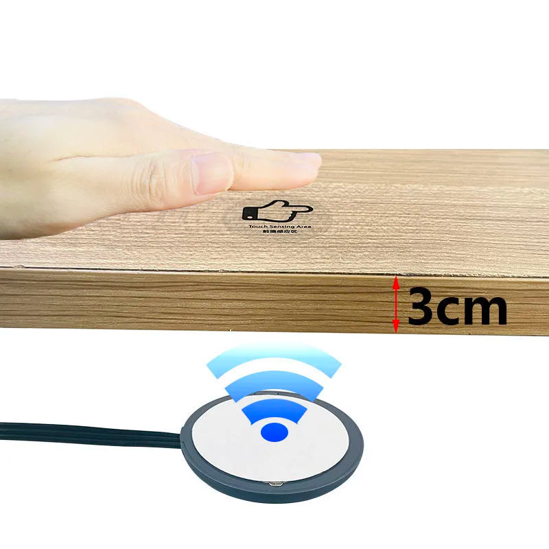"Hand-Sweep Induction Switch for Partitions, DC3.7-24V, 3CM Wood Penetration, Easy to Instal