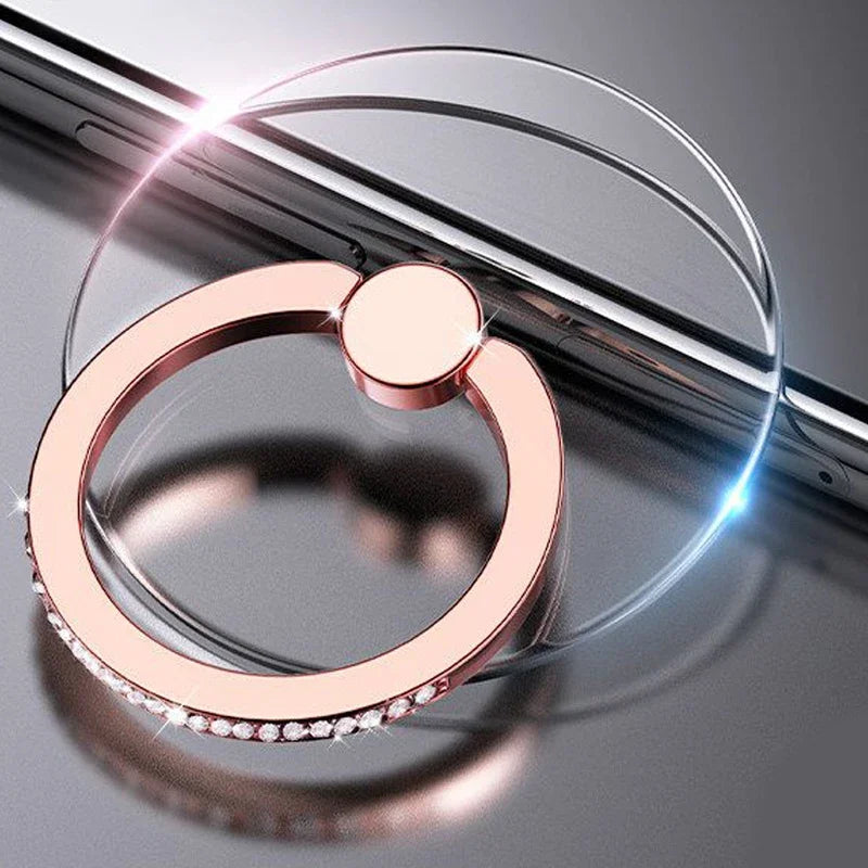 Transparenter Luxus-Schmetterlings-Fingerring-Handyhalter für iPhone 15 Smartphone-Sticker-Ständer-Zubehör faltbarer Halter