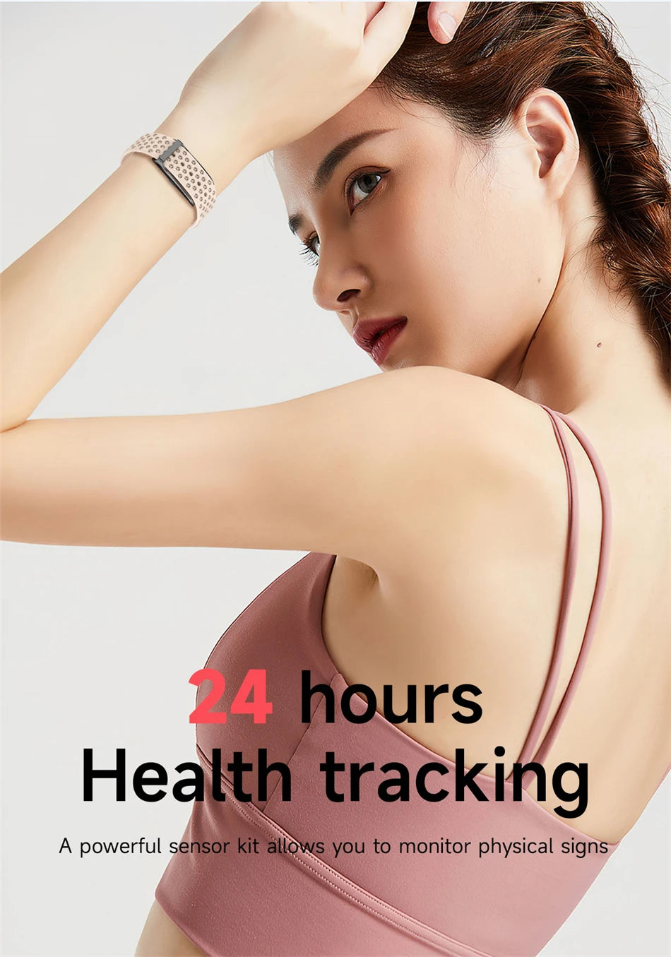 LIGE Smartwatch ohne Display Herren Herzfrequenz Blutdruck Gesundheitsmonitor Armband Smart Armreif Sport Fitness Damen Smartwatch