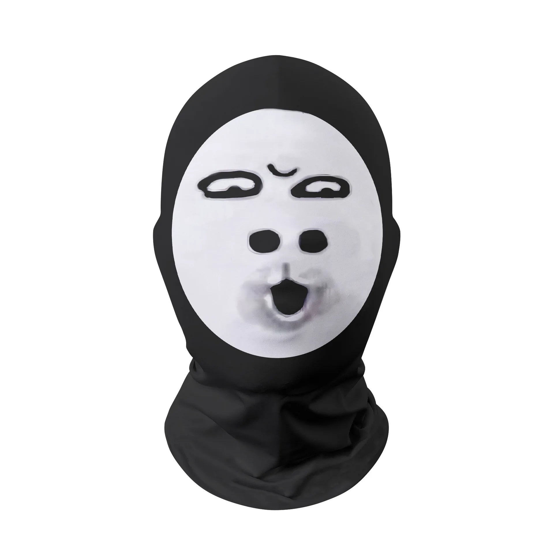 Lustige 3D-Muster Realistische Maske Elastisches Mesh Vollgesichtsmaske Männer Frauen Halloween Cosplay Kopfbedeckung Knifflige Kapuze Party Cosplay Requisite