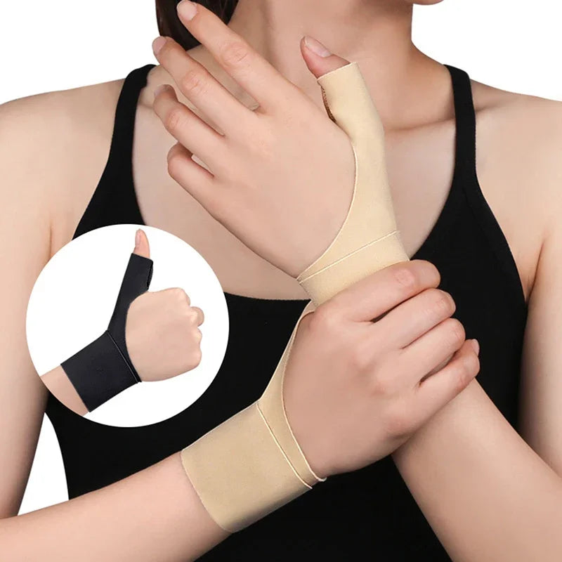 1 Stk. Daumenmanschetten Handgelenkstütze Atmungsaktive elastische Handgelenkbandage Weiche Daumen-Kompressionsmanschette Wickel Gym Fitness Training Armband