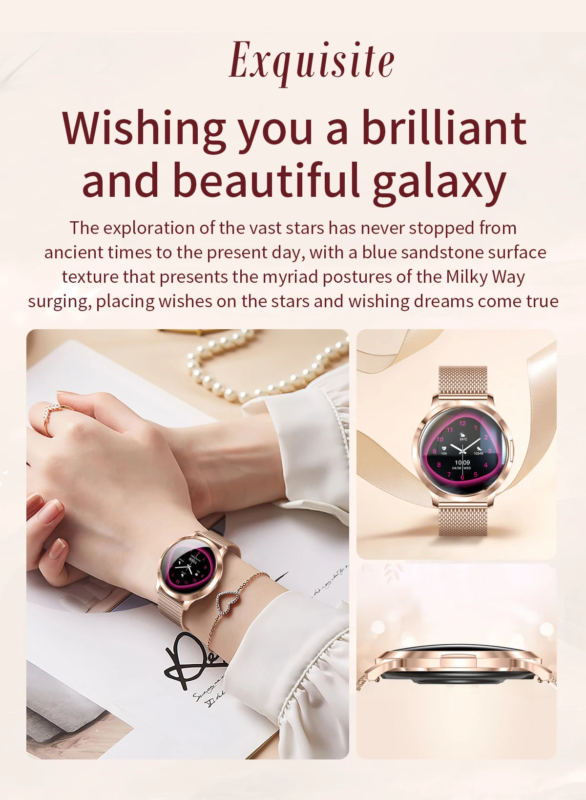 2025 NEU Smartwatch Damen 1,32"AMOLED Sport Fitness Armband Benutzerdefiniertes Zifferblatt Uhren Herren Herzfrequenz Bluetooth Anruf Damen Smartwatch