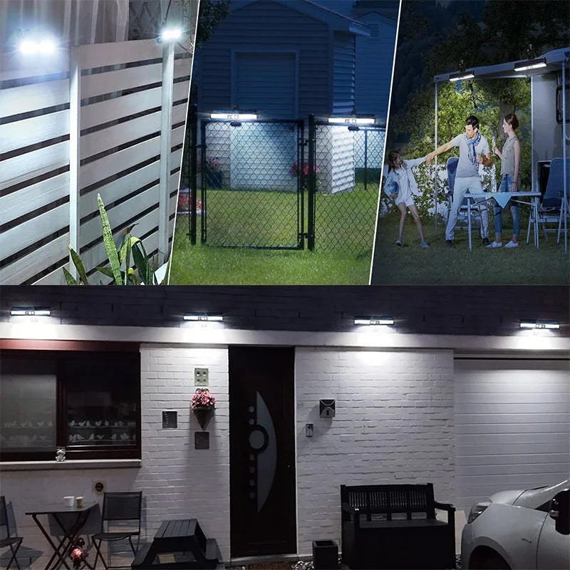 Solar-Klemmleuchte für den Außenbereich, 3 Modi LED-Leuchten wasserdicht für Garten, Zäune, Dachrinnen, Kaltweißlicht-Beleuchtung