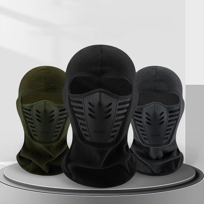 Motorrad Maske Fleece Thermischer Hals Vollgesichtsmaske Warmhalten Reitsturmhaube Biker Ski Winter Winddicht Staubdicht Gesichtsschutz