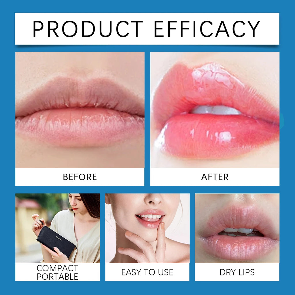 1/2/3pcs Hyaluronic Lip Balm Lips Skincare Anti Cracking Nourishing Brightening Moisturizing Lip Balm Lipstick Lips Skin Care
