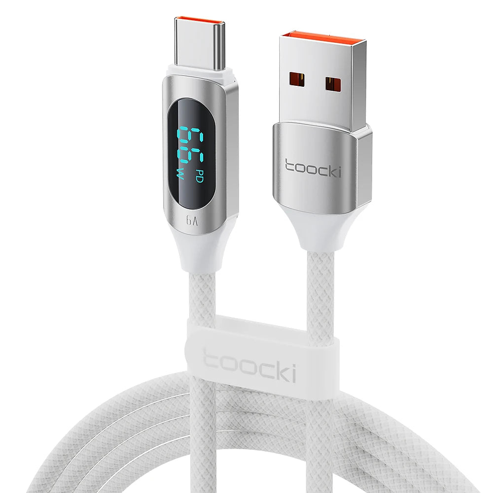 Toocki 100W USB Typ C Kabel für Huawei Honor Xiaomi Samsung SuperCharge Schnellladekabel USB C Datenkabel 1m 2m