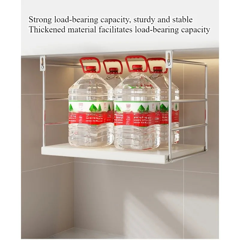 Kitchen Microwave Oven Shelf Wall Mounted Oven Rice Cooker Multifunctional Hanging Cabinet Bracket Free Punching Storage Rack