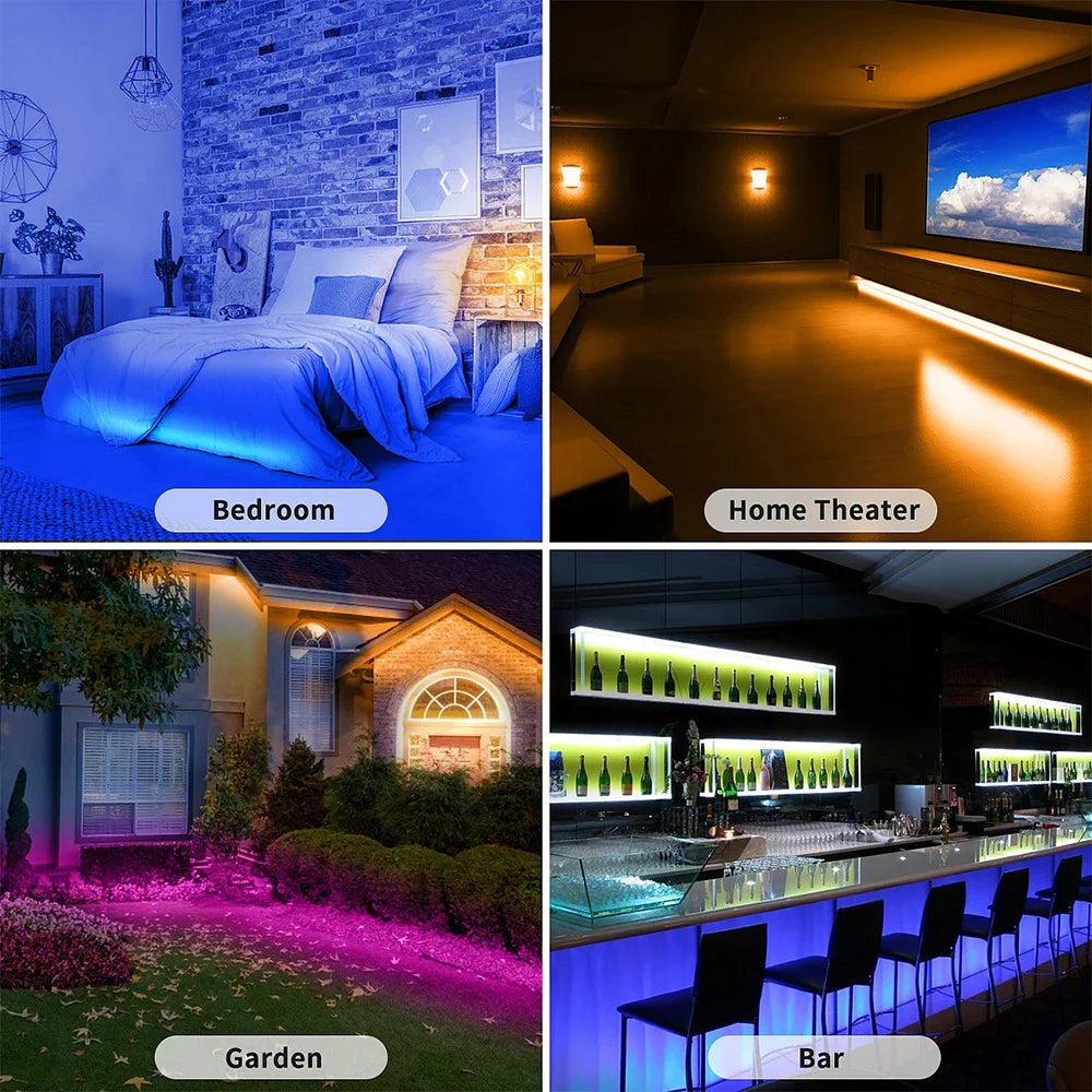 TV Hintergrundbeleuchtung Bluetooth USB RGB LED Streifen Lichter 1m 2M 3M 4M 5m SMD 5050 Flexibel USB DC 5V Band Diode RGB LED Strip Dekor Lampe